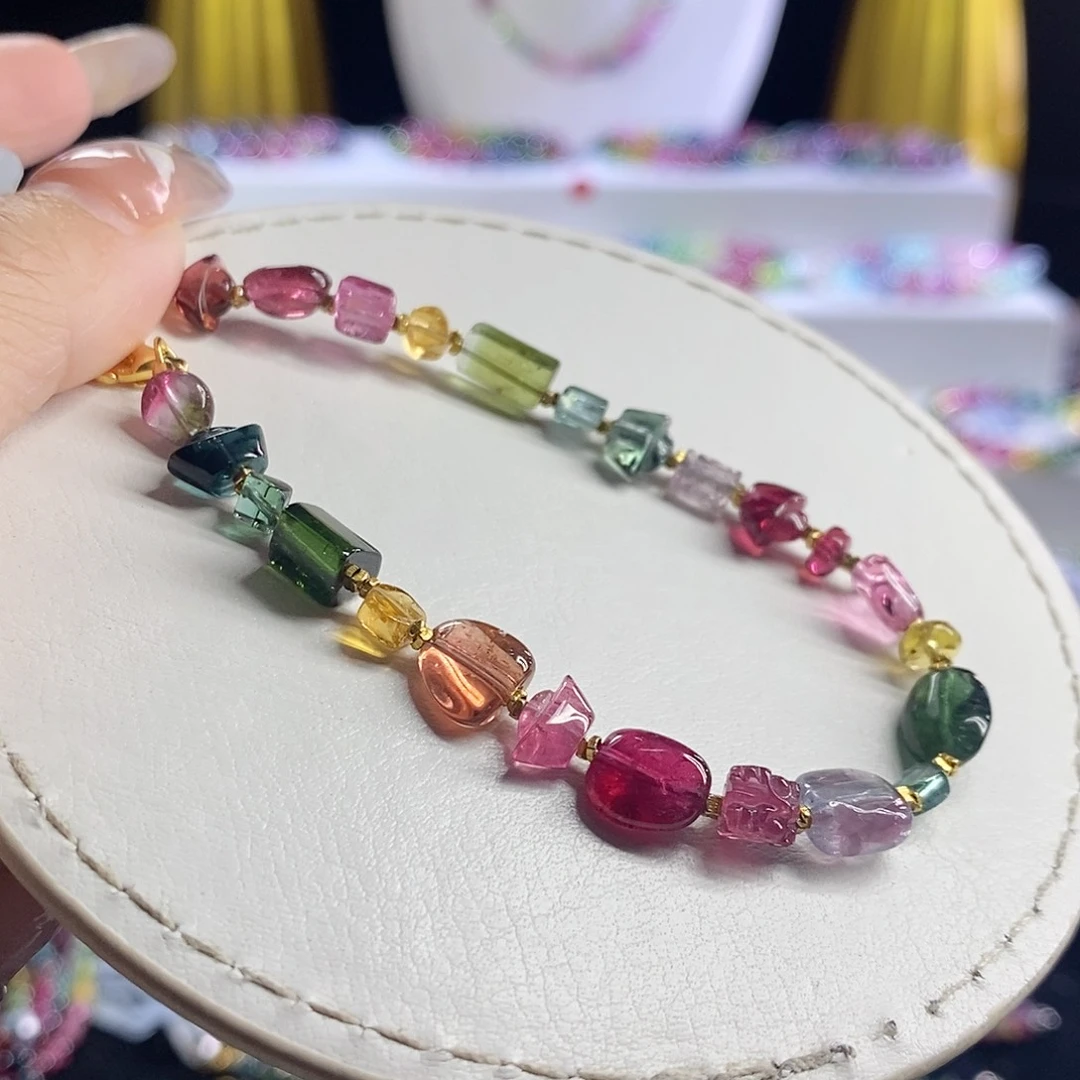 未镶嵌手链碧玺多宝