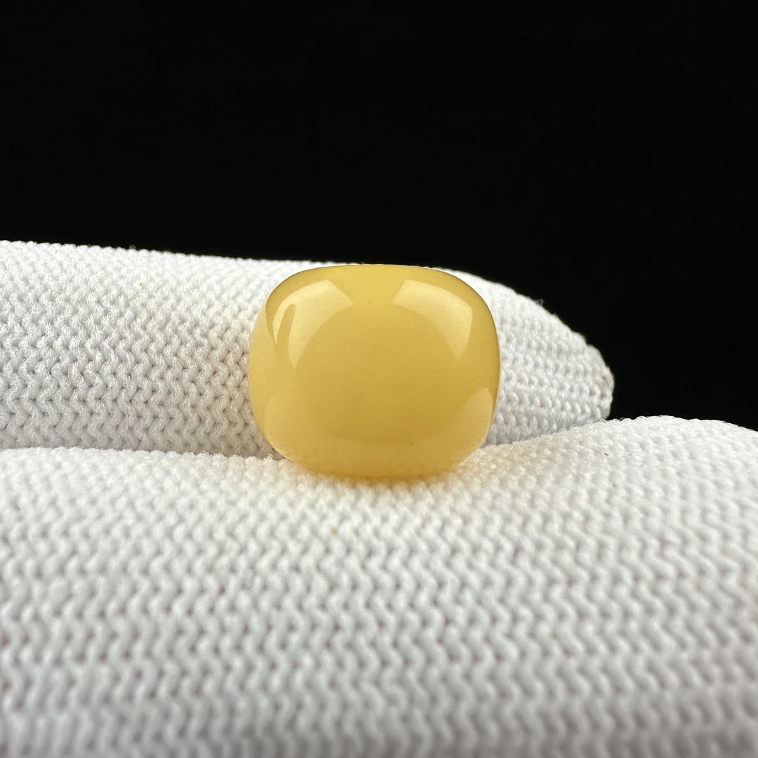B9087【微瑕】天然原矿蜜蜡 墩子12.8*10mm支持复检假一罚十