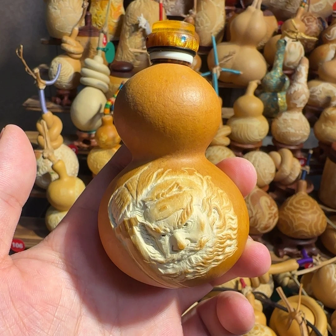 有机玻璃钟馗雕刻葫芦