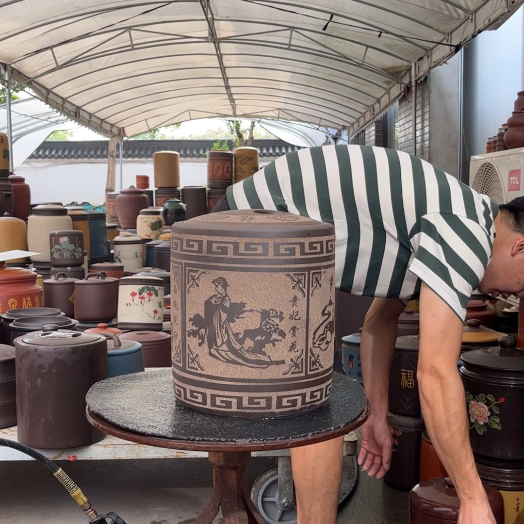 紫砂茶叶罐10饼茶叶罐