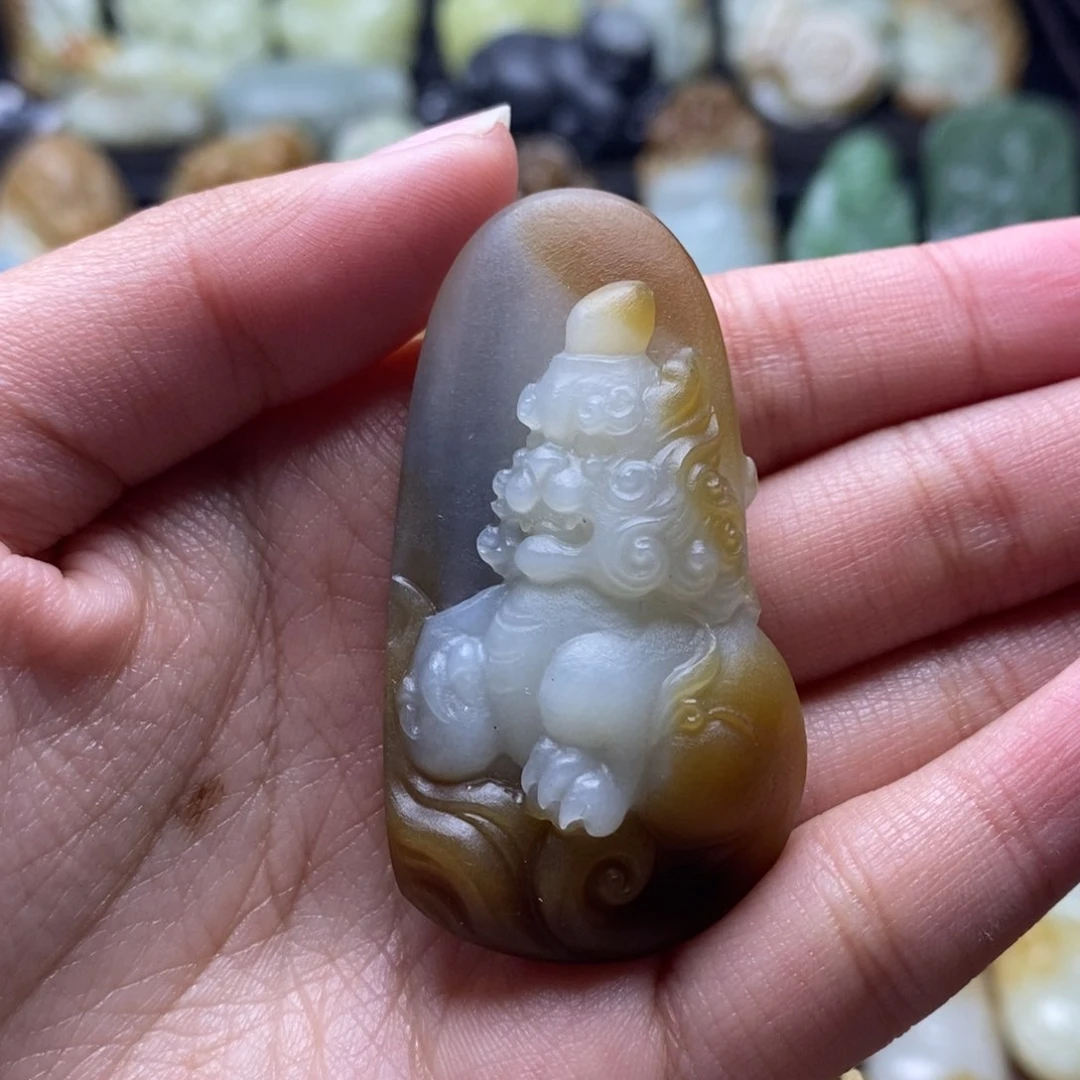 吊坠(不含链)未镶嵌和田玉（糖玉）