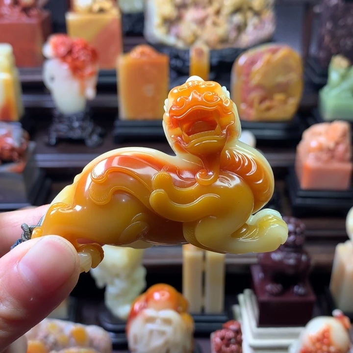 寿山石印石下*寿山石芙蓉