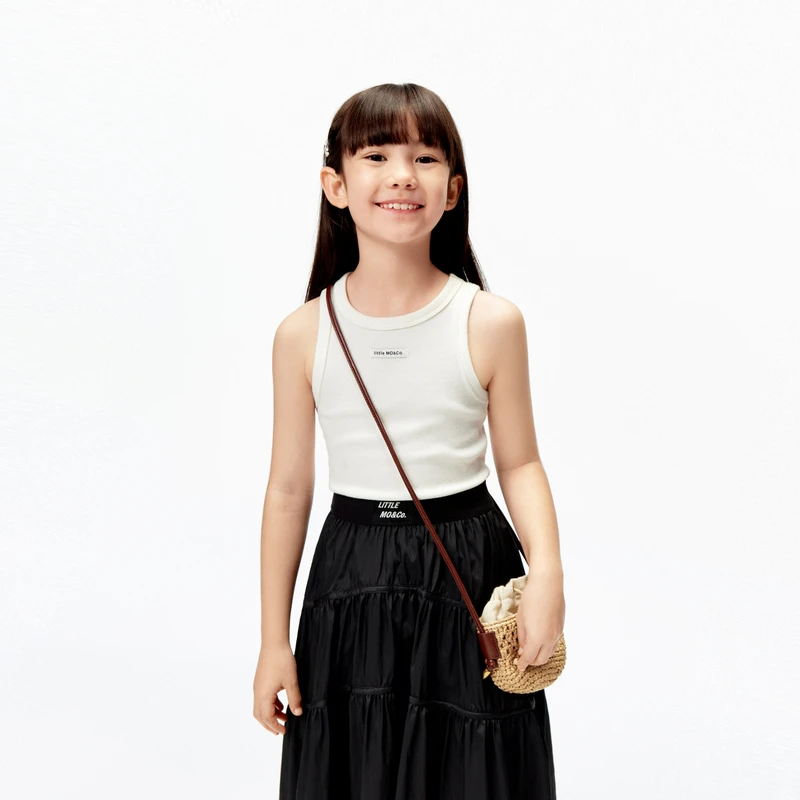 littlemoco童装25夏装儿童修身内搭背心吊带亲子装#KBE2VET006