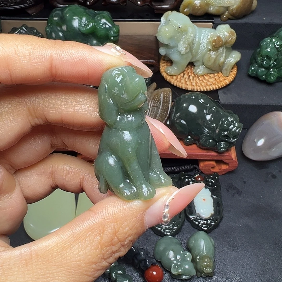 和田玉未镶嵌挂件