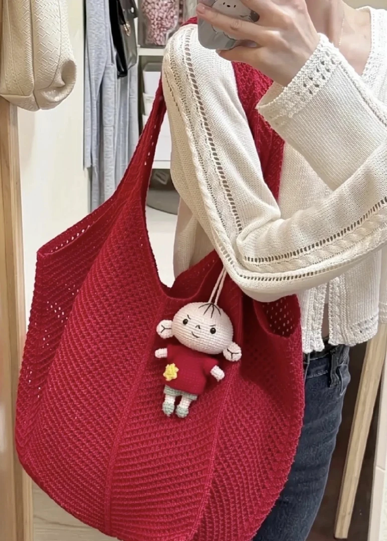 对应编码下单 日系小香风斜跨包大托特大容量手提包手提流浪包