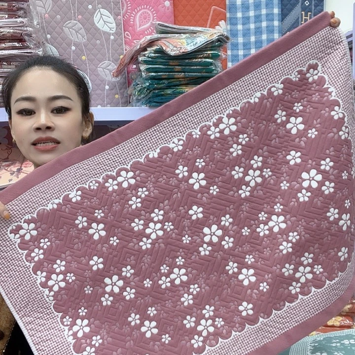 棉豆沙雪花纯棉面料