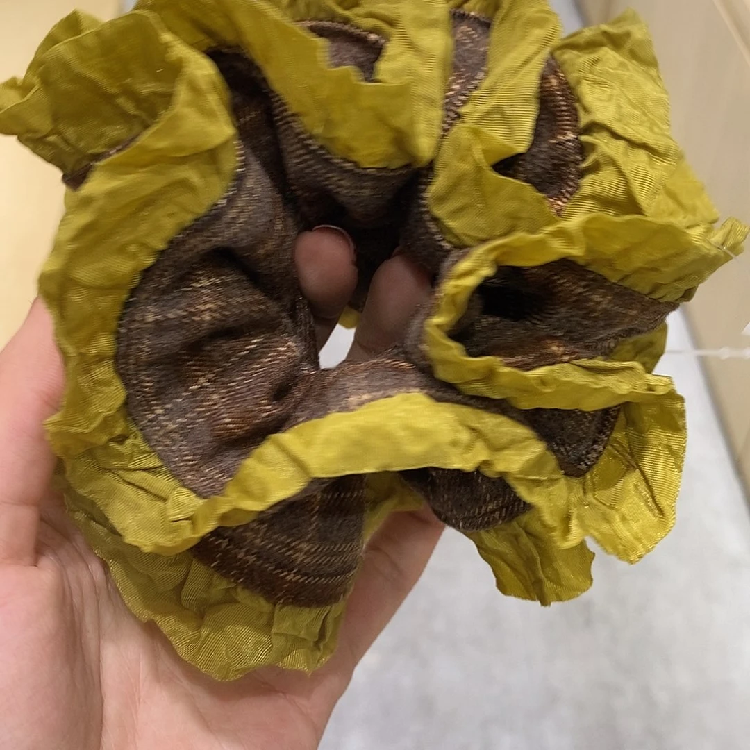 非金属布艺丸子发圈