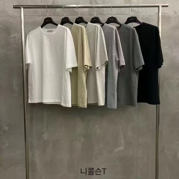 【NO退换】东大门mute春款圆领净版T