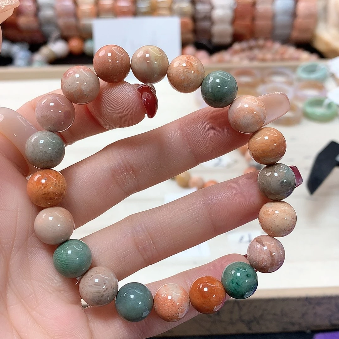 硅化珊瑚（珊瑚玉）手链未镶嵌初*648