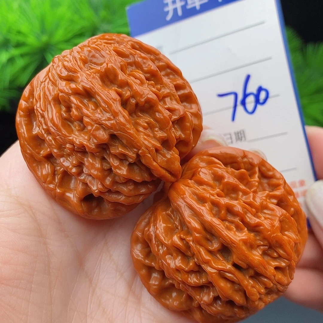 文玩核桃把件44虎头760