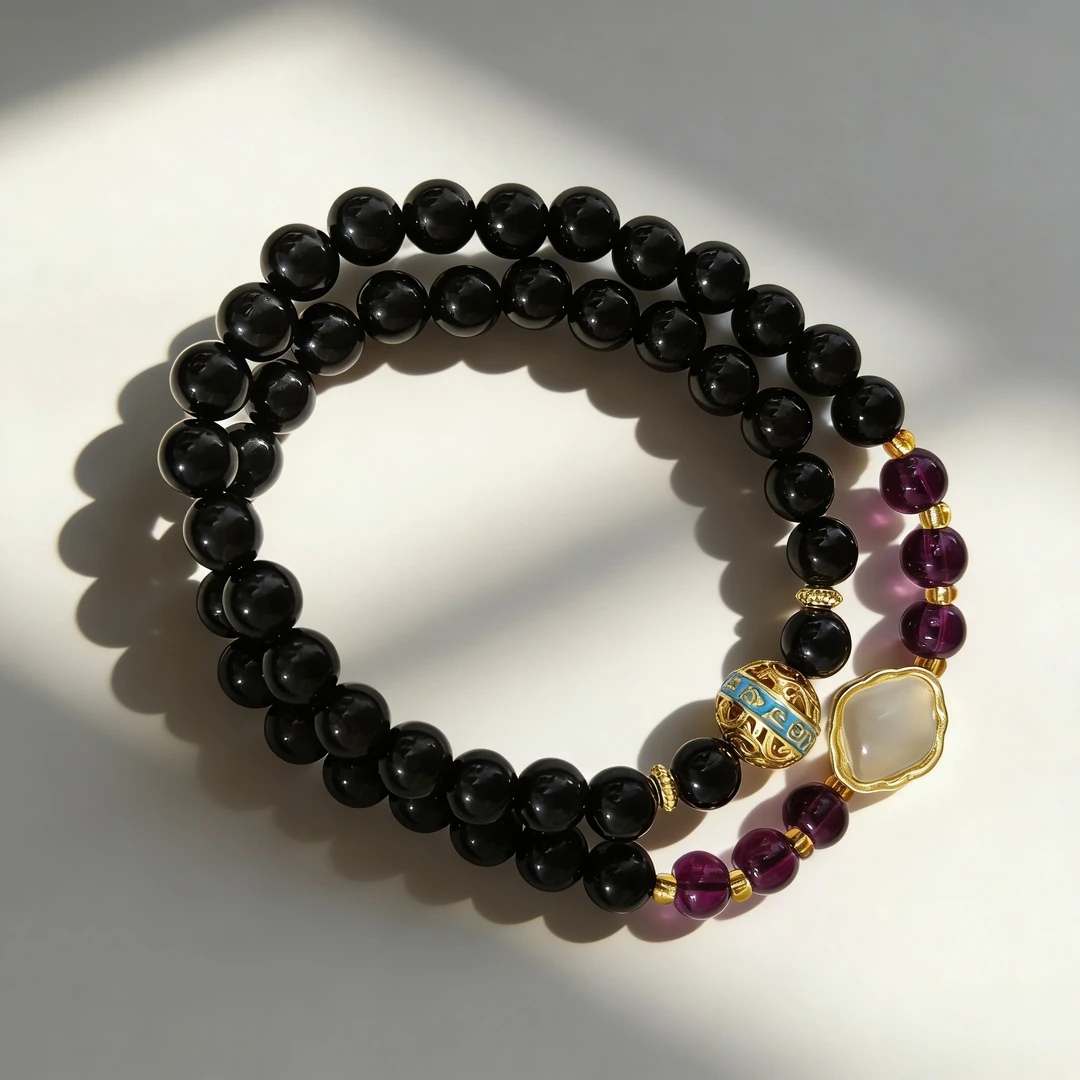 小叶紫檀树心双圈祥云款 精品手串 无礼盒 AK 0014