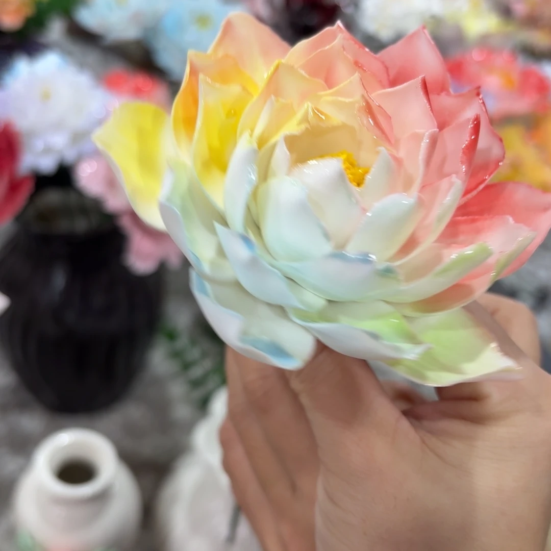 陶瓷花拍满20元带特退款拉黑