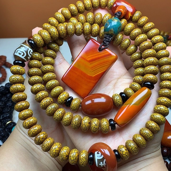 吊坠星月菩提脖挂