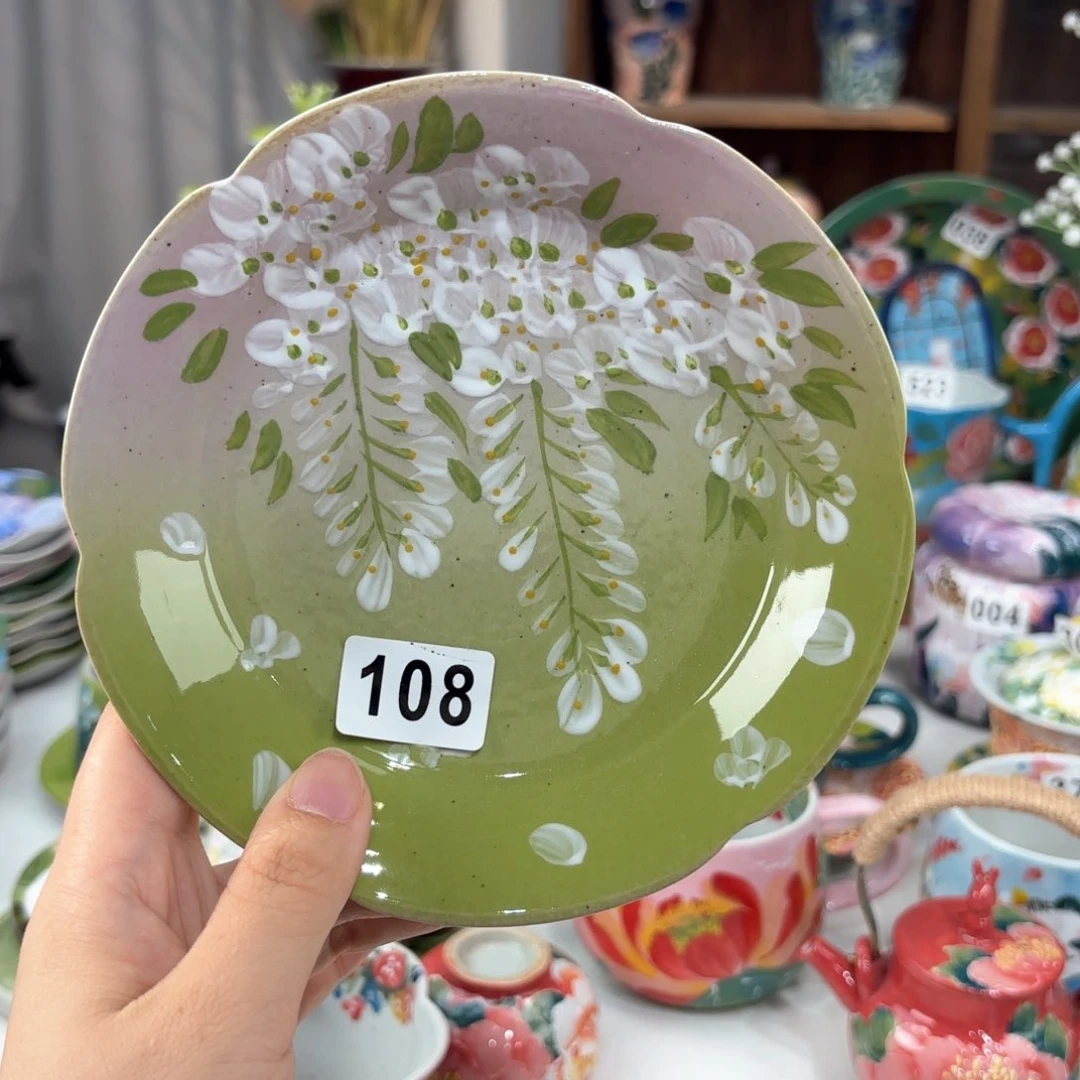 景德镇手绘高温釉下彩陶瓷茶具