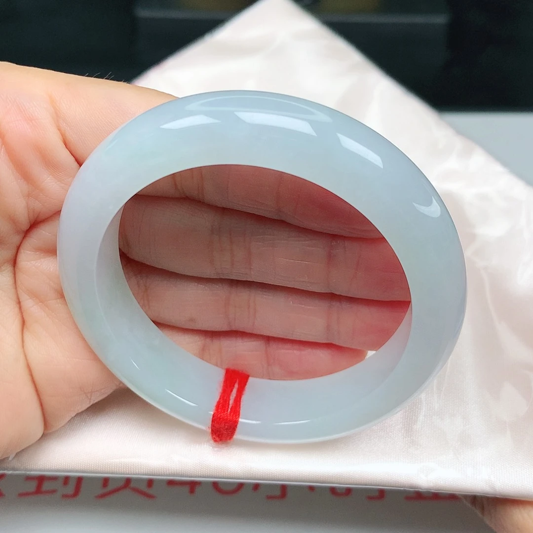 未镶嵌手镯翡翠冰润白月光34