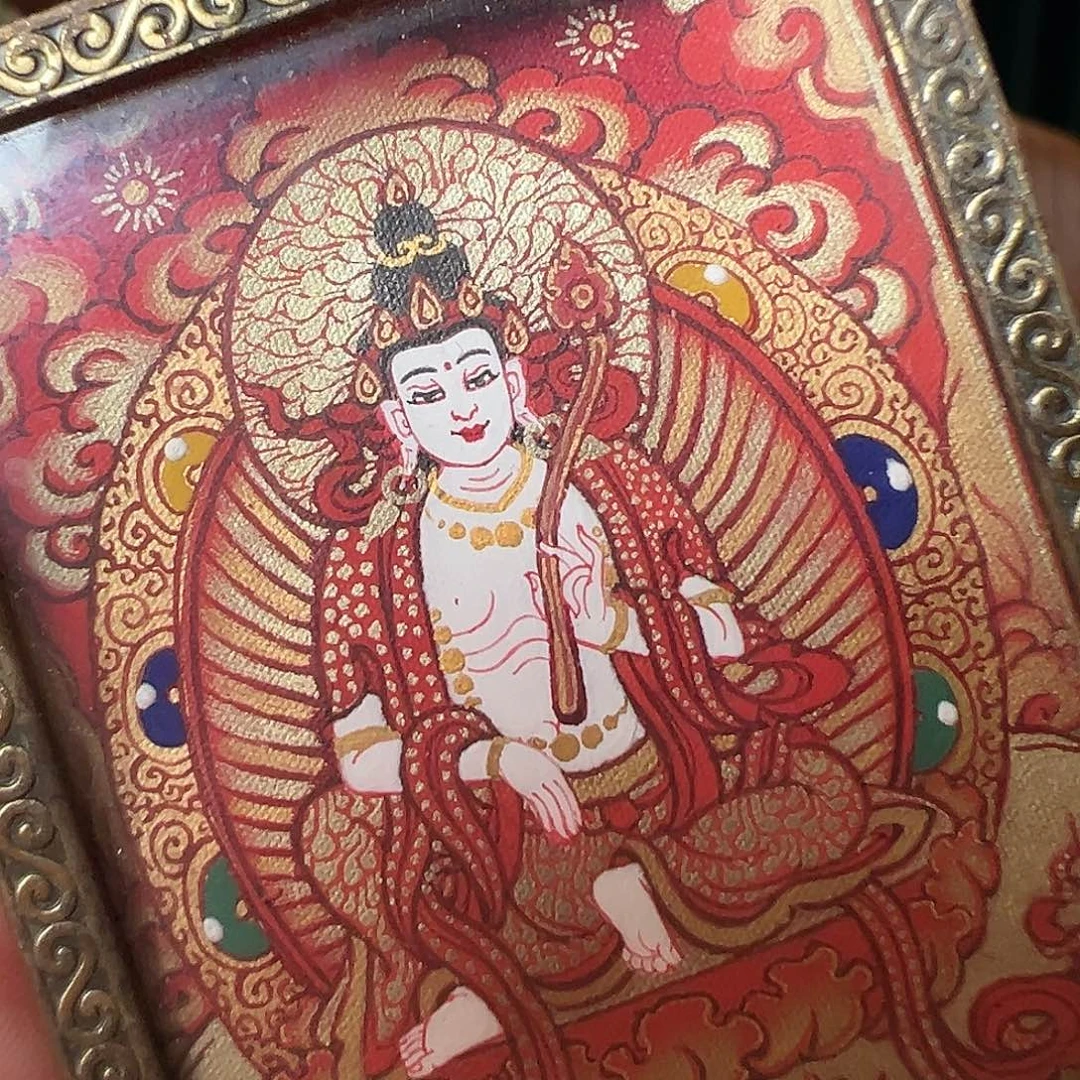 吊坠纯手工绘制小唐卡