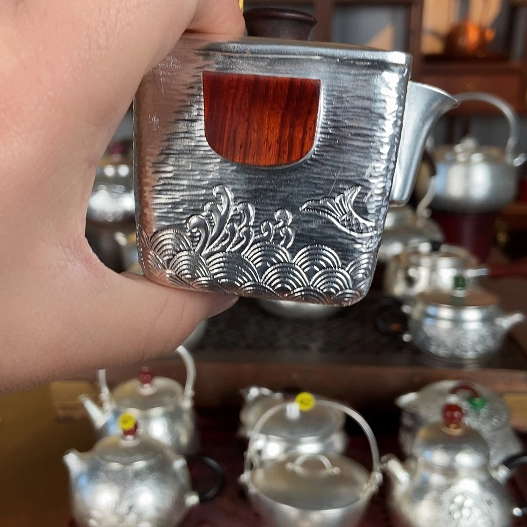 未***数纯手工制作茶壶银衣壶茶壶泡茶纯手工制作