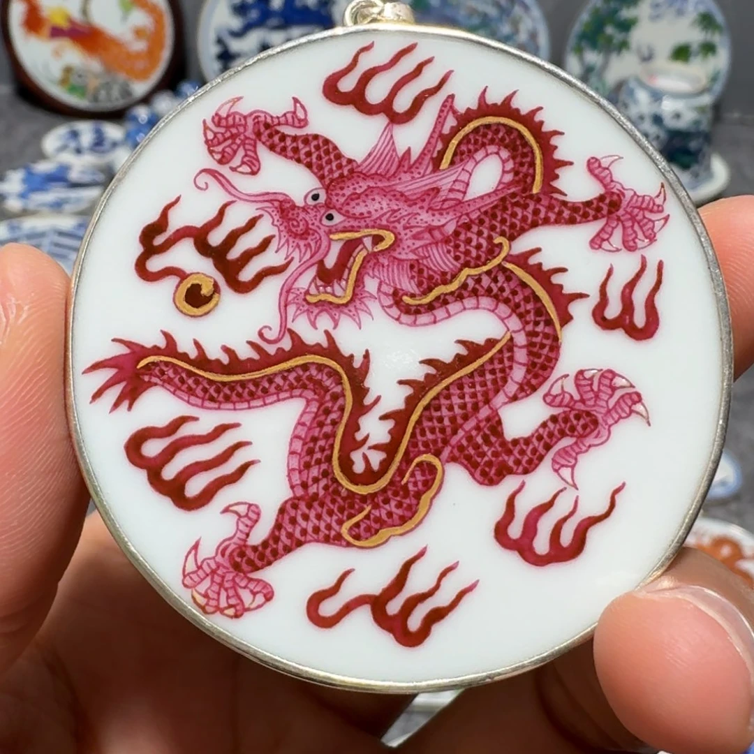 瓷片孤*精品挂件一个