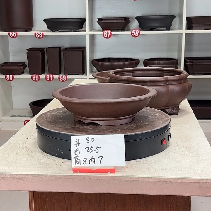 花盆紫砂下线圆盆