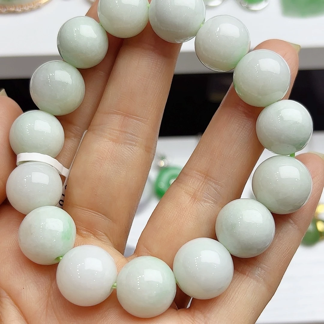 翡翠未镶嵌手链天然A货翡翠手串