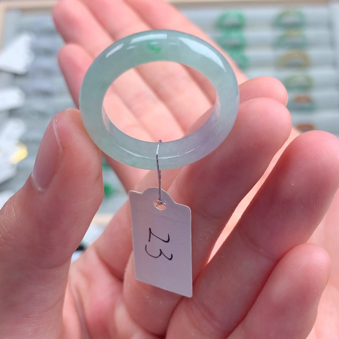 翡翠戒指未镶嵌天然