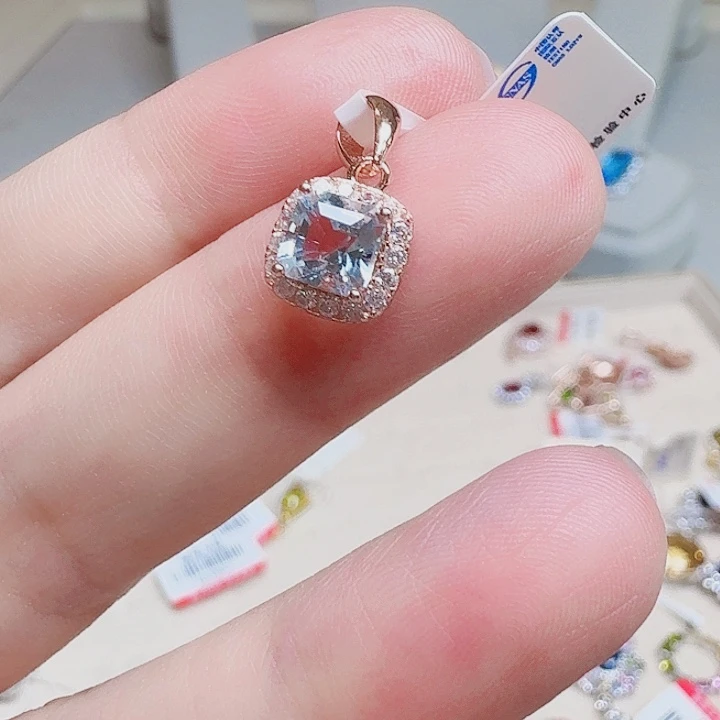 吊坠925银合成立方氧化锆