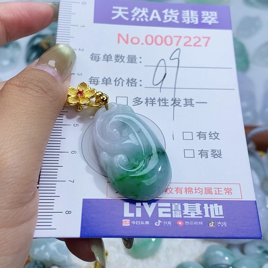 翡翠未镶嵌颈饰7227
