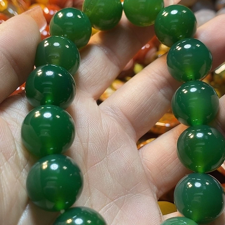 原***光玛瑙/玉髓未镶嵌手链