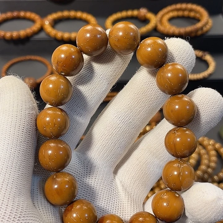 紫金鼠手串半实心光珠