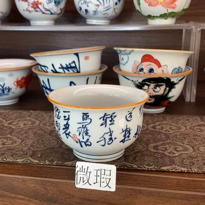 釉下老陶泥手工绘制