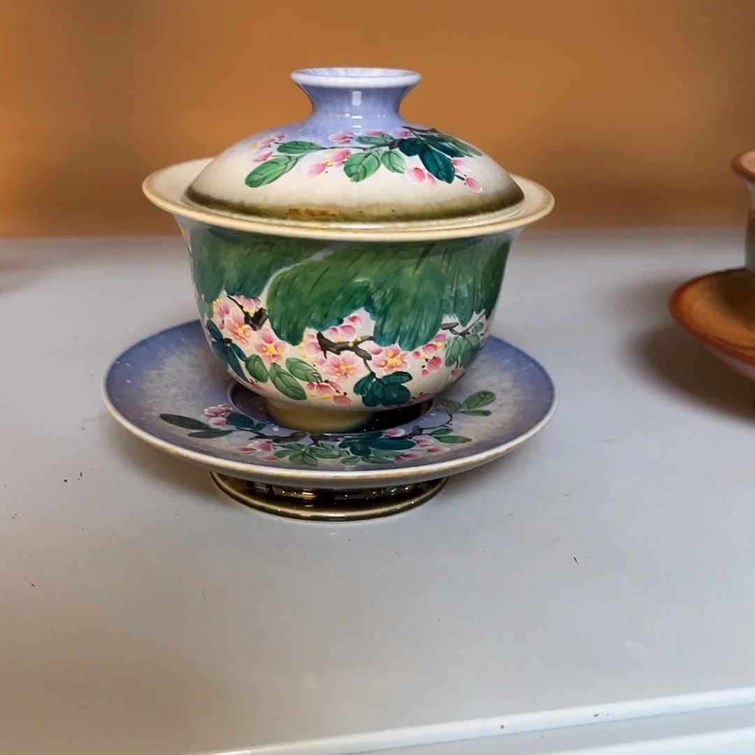 柴烧手工手绘陶瓷