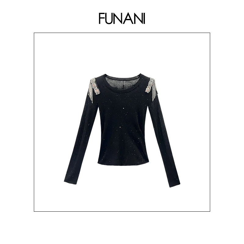 【FUNANI】 轻奢法式高级感重工原创设计感  上衣 X2530471