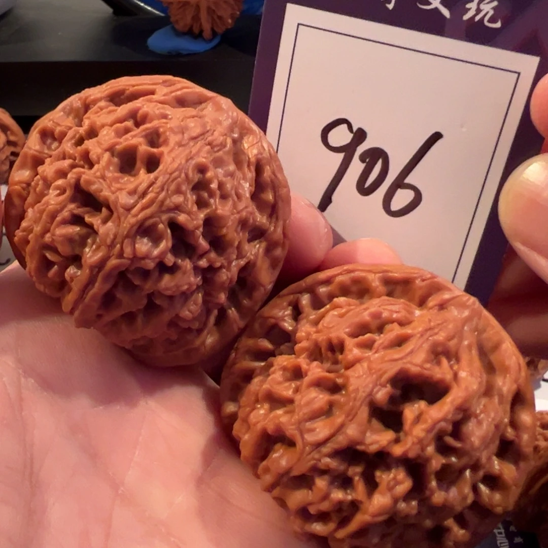 把件文玩核桃水龙纹47尺寸906号