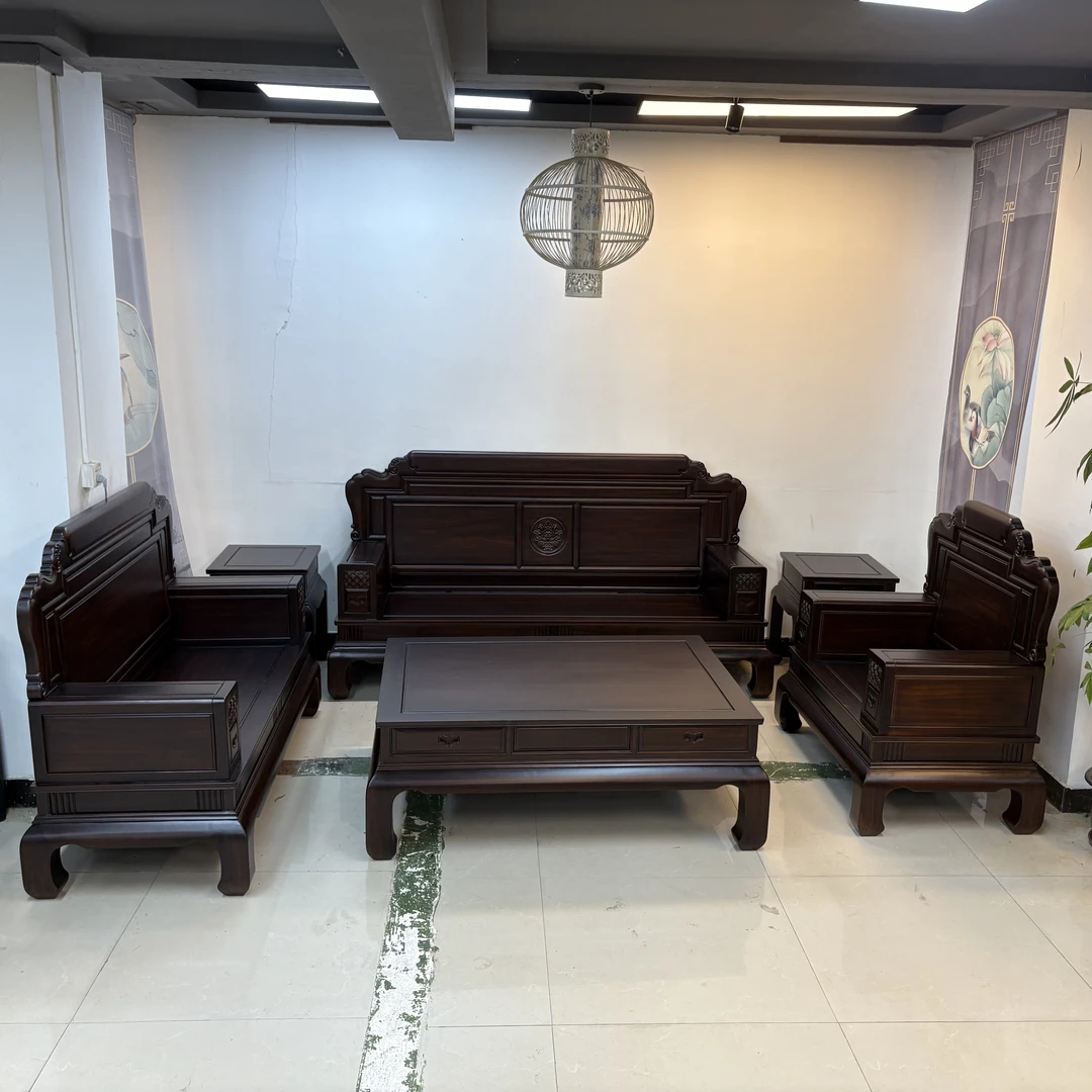 添悦沙发6件套客厅古典单人双人三人成套别墅家具家用