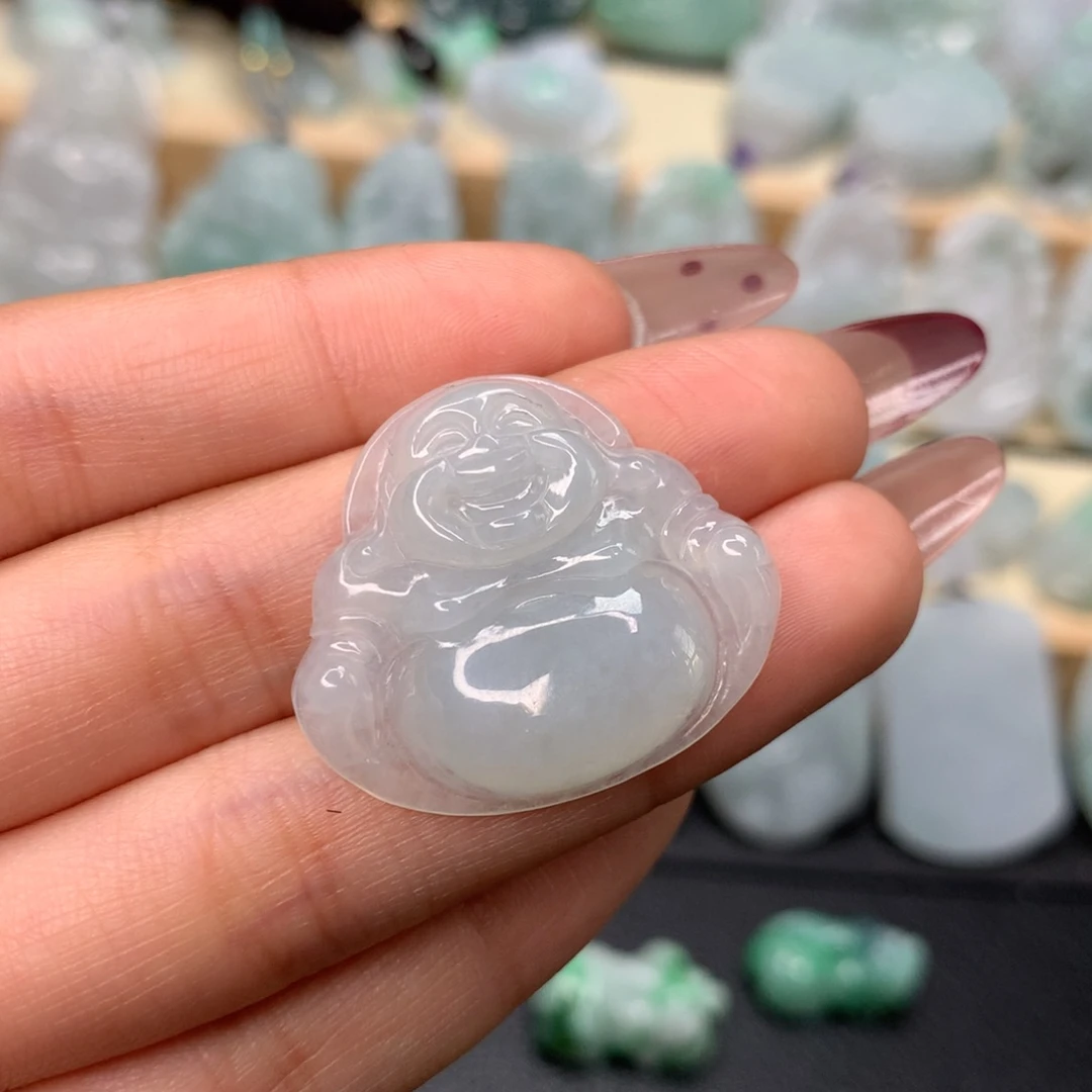 翡翠颈饰未镶嵌佛公吊坠