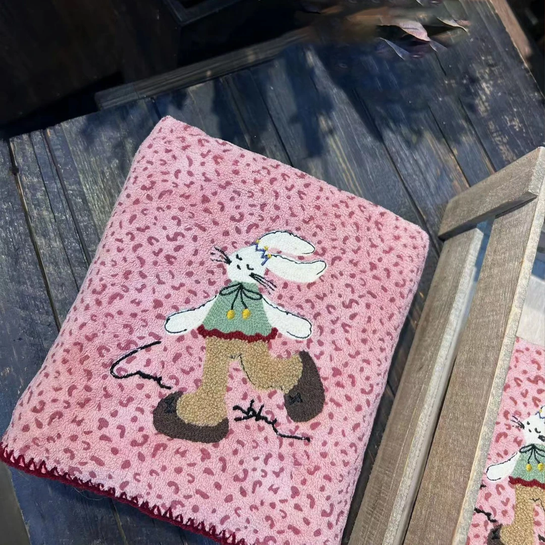 charming/千榕加厚卡通珊瑚浴巾家用吸水不掉毛情侣家居干浴巾