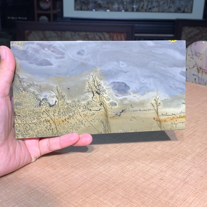 ，广西国画石摆件，收藏观赏