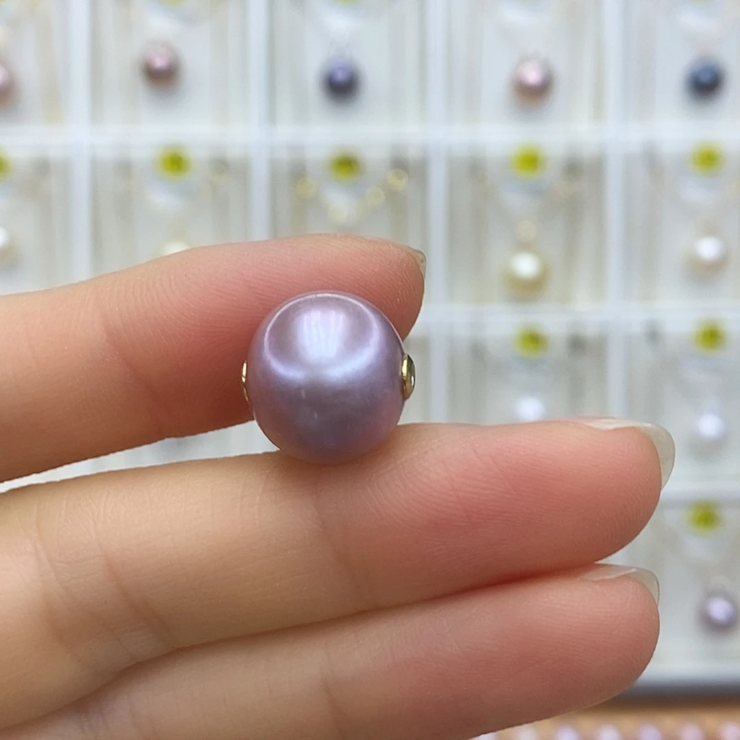 淡水珍珠吊坠(赠链)银S925镶嵌