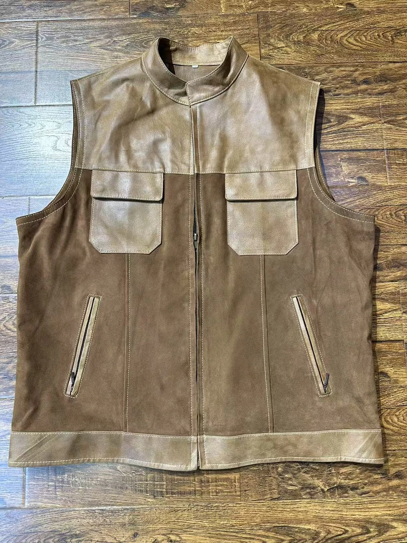 哈雷款混沌之子机车马甲，无涂亮面与反绒面