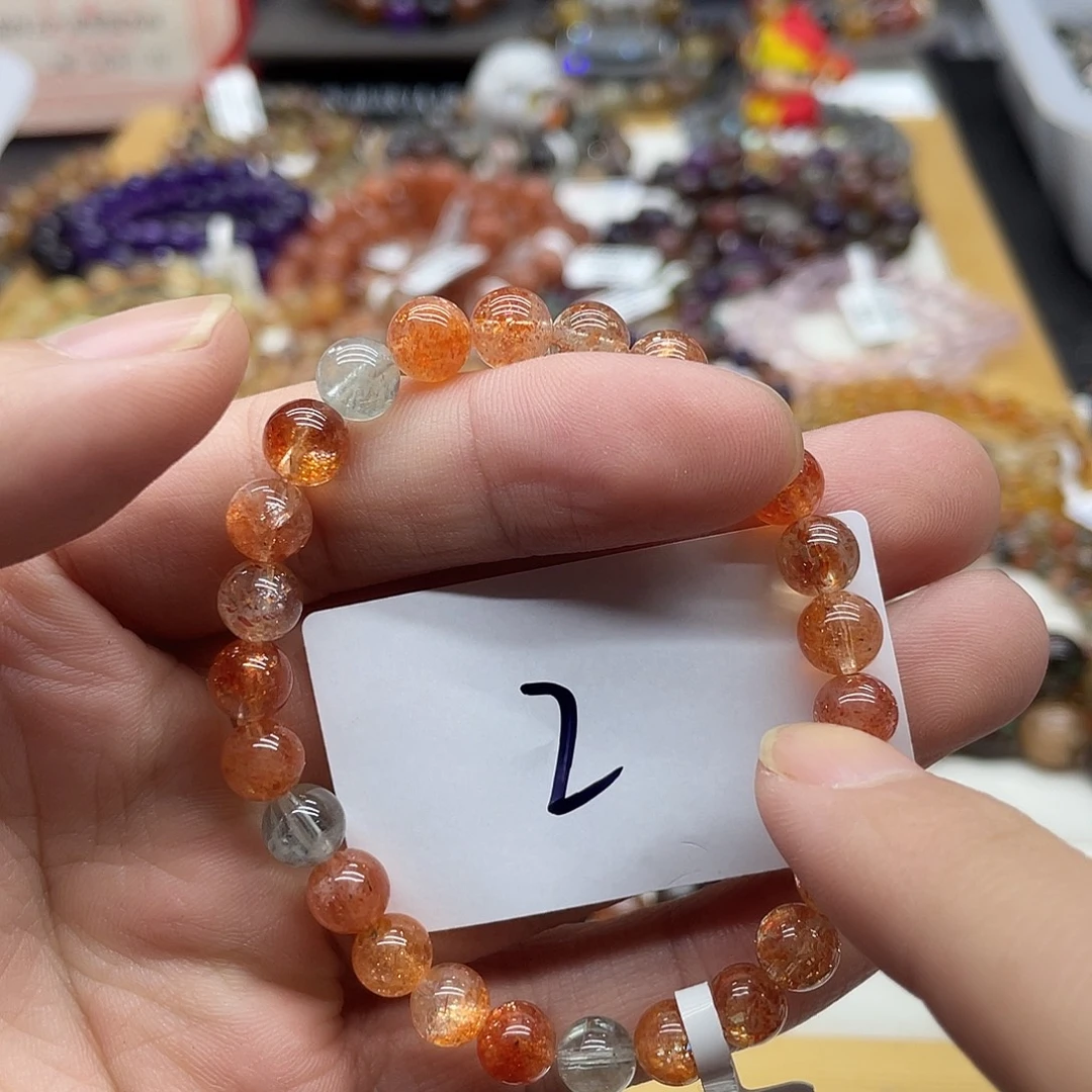 未镶嵌日光石手链天然