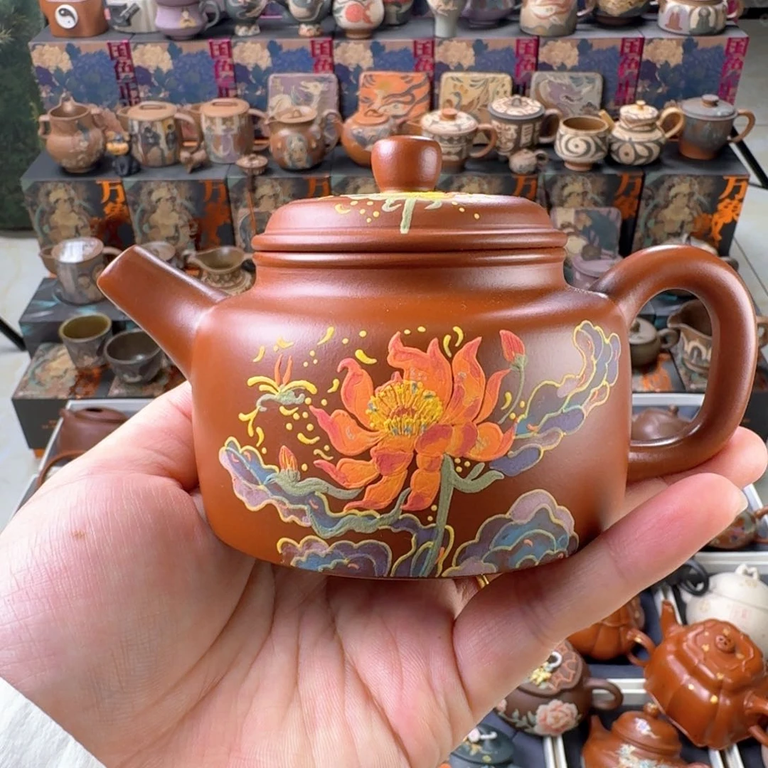 茶壶紫砂200cc原矿精工半手