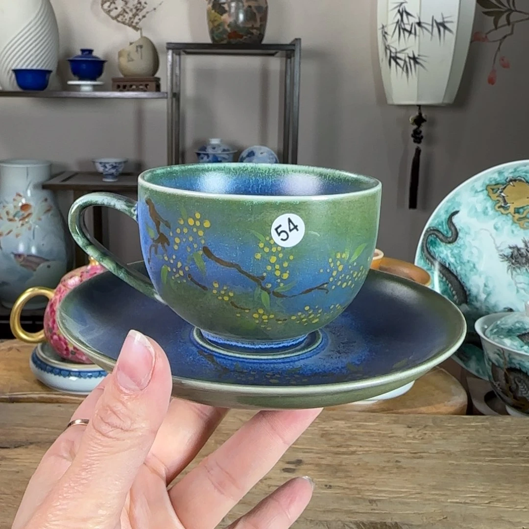 杯景德镇陶瓷柴烧多人