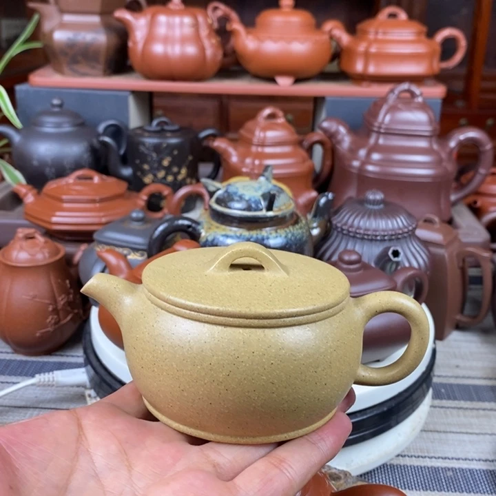 茶壶紫砂汉瓦220cc原矿本山绿特价