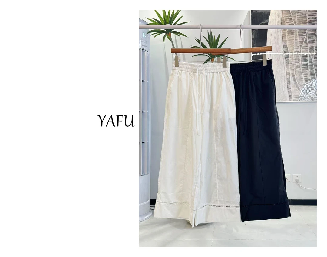 阔腿裤高腰薄款休闲裤韩系白裤子显瘦休闲欧若动感风显瘦修身夏季