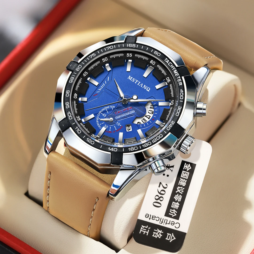 国外专柜同款瑞士潮流夜光全自动男士手表时尚日历非机械手表男款