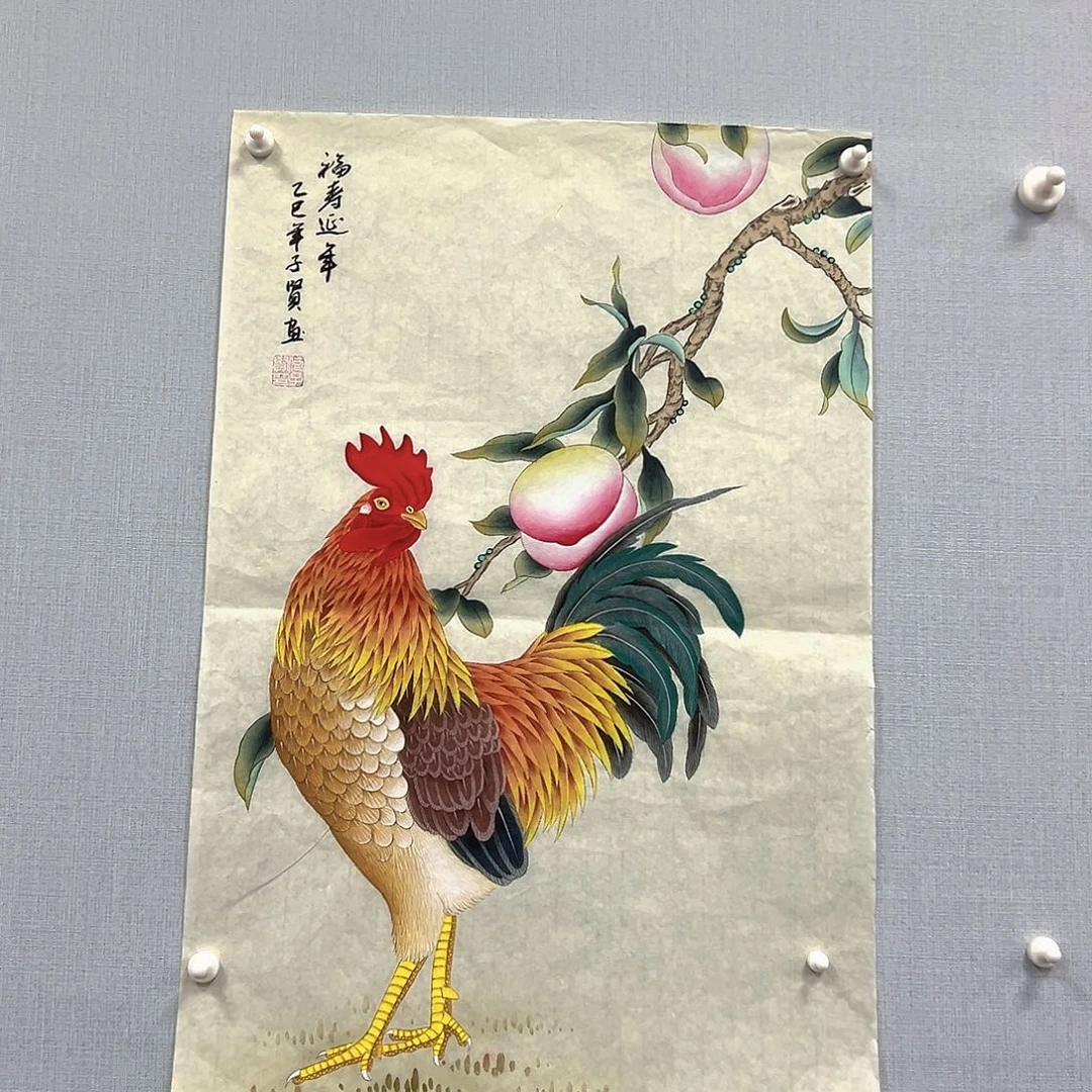 国画作品纯手绘制作品