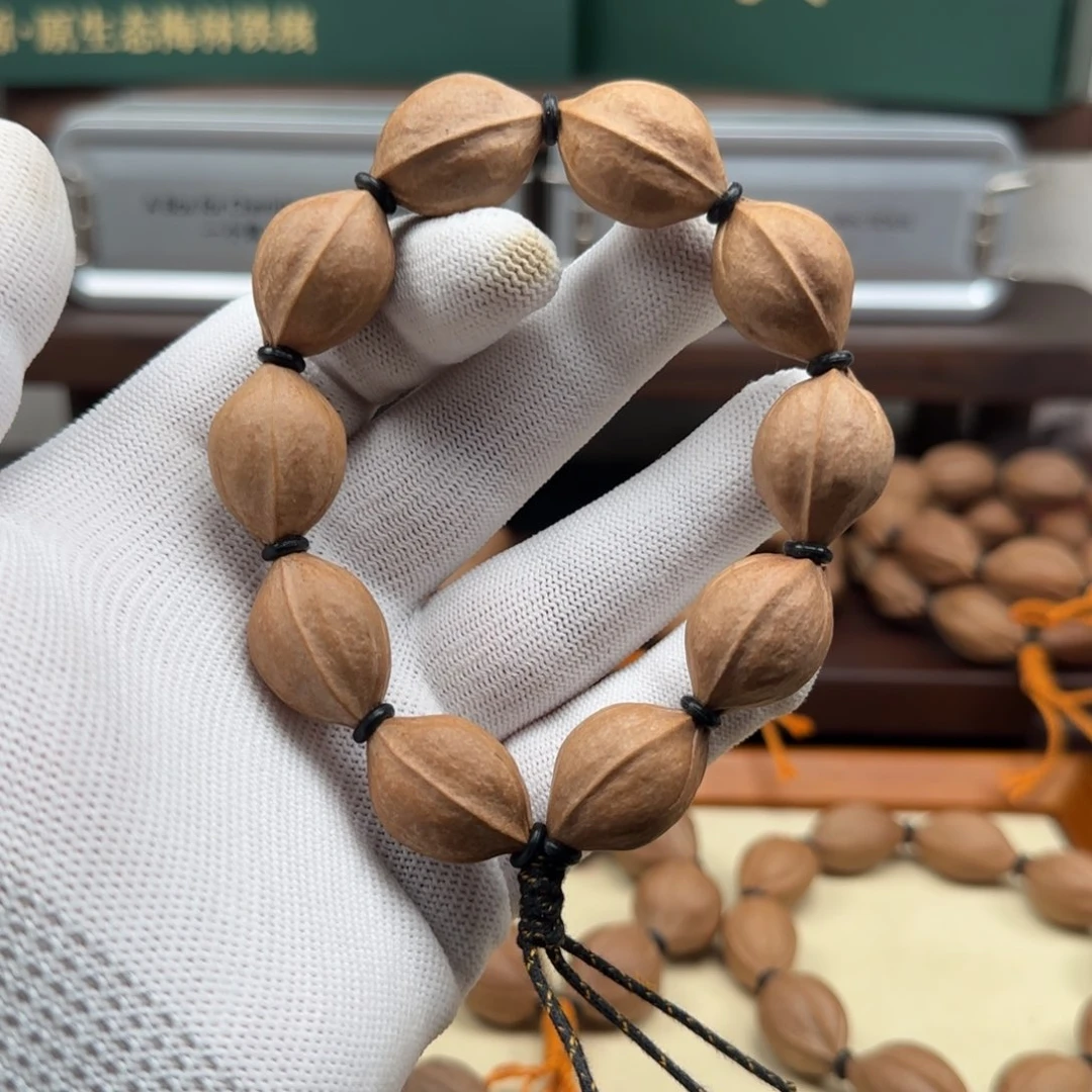橄榄核手串1725三花短圆