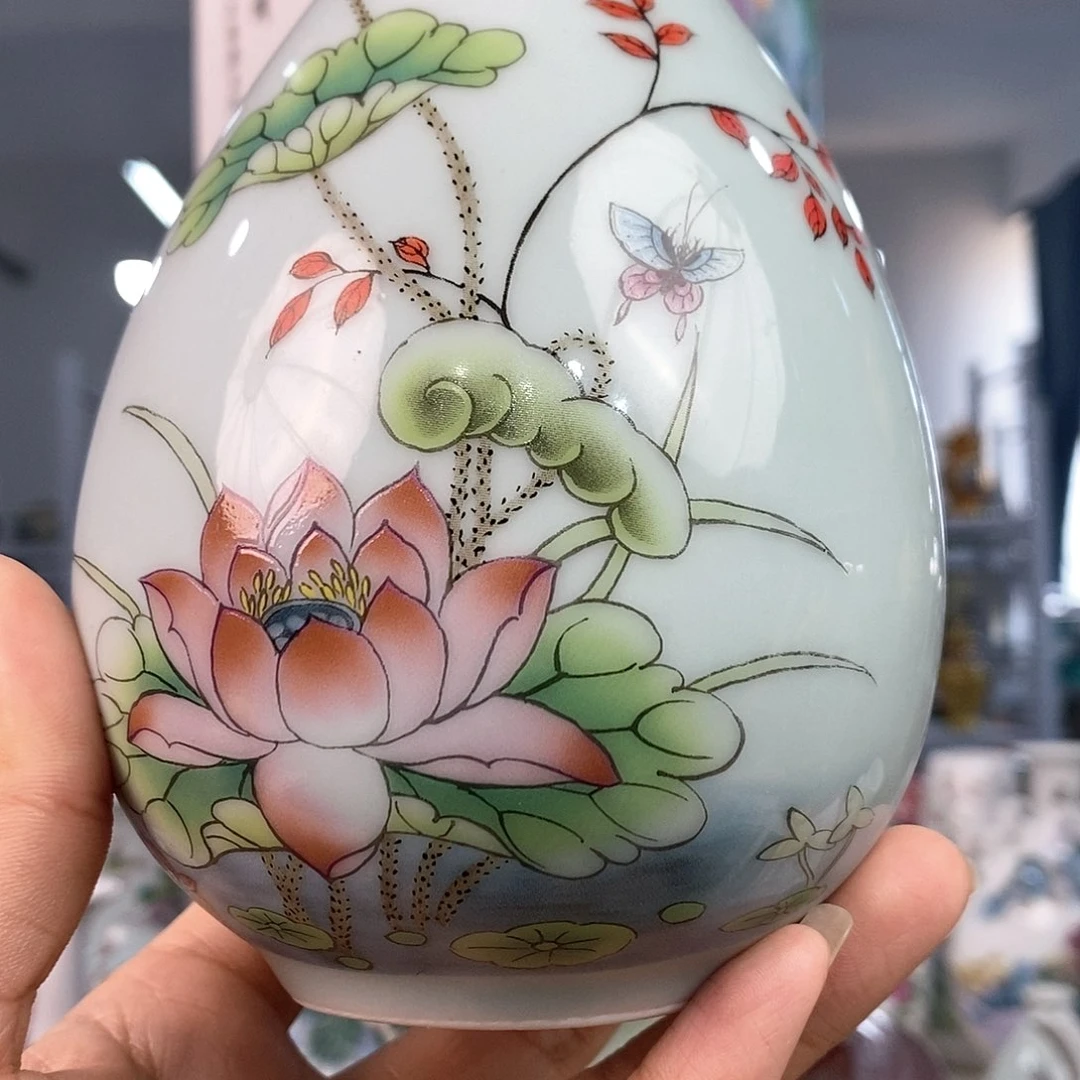 摆件景德镇陶瓷花瓶摆件