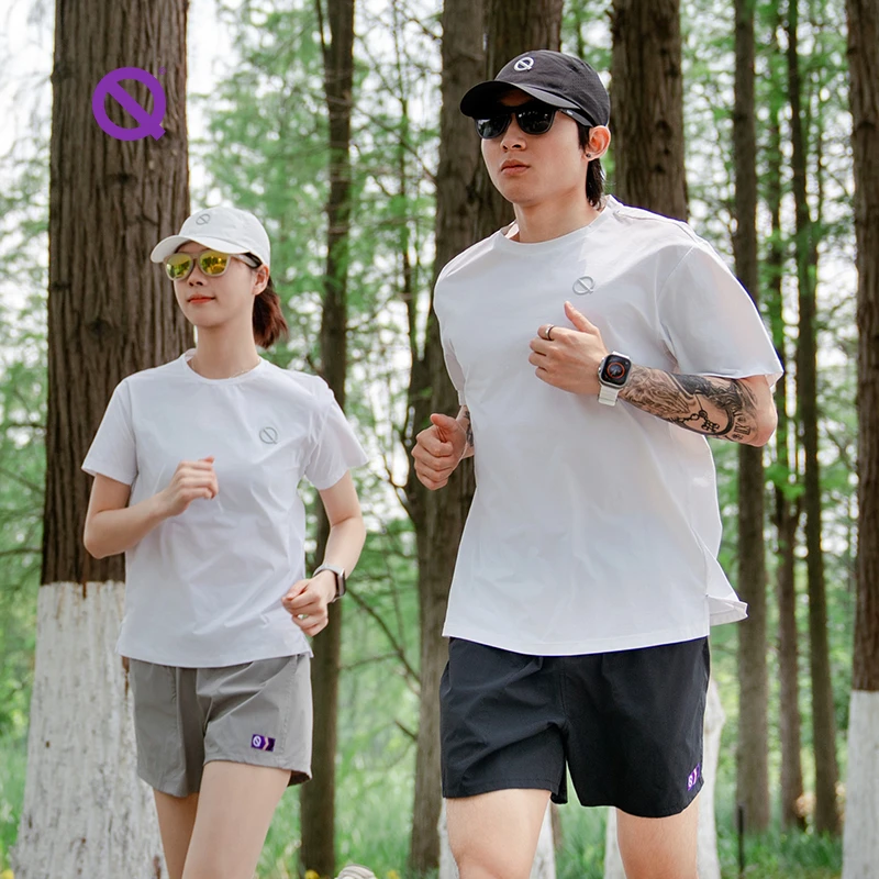 轻功跑步文化短袖T 运动户外透气短袖圆领防晒跑步短袖夏季宽松