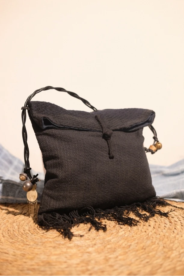 手织布改良流苏包